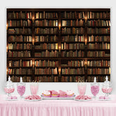 Lofaris Simple Bookshelf Lights Back to school Backdrop